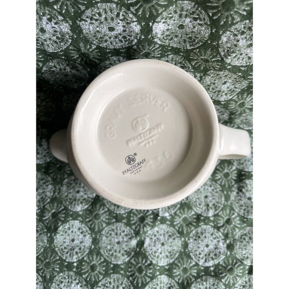 Vintage Pfaltzgraff Tea Rose Gravy Sauce Boat Server 8" #436 USA - Picture 4 of 4